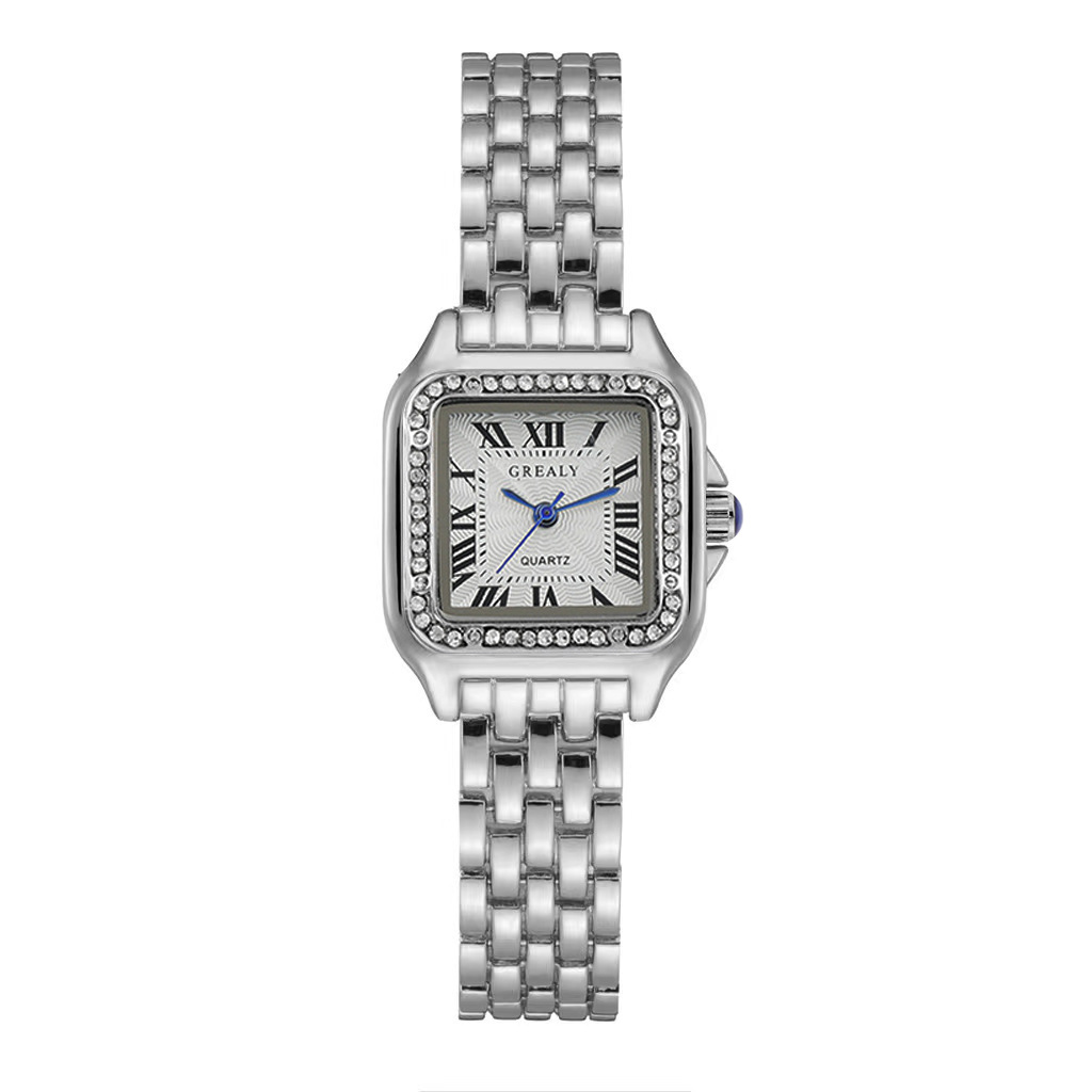 Luxury Gold Stainless Steel Ladies Fashion Quartz Watch with Bracelet