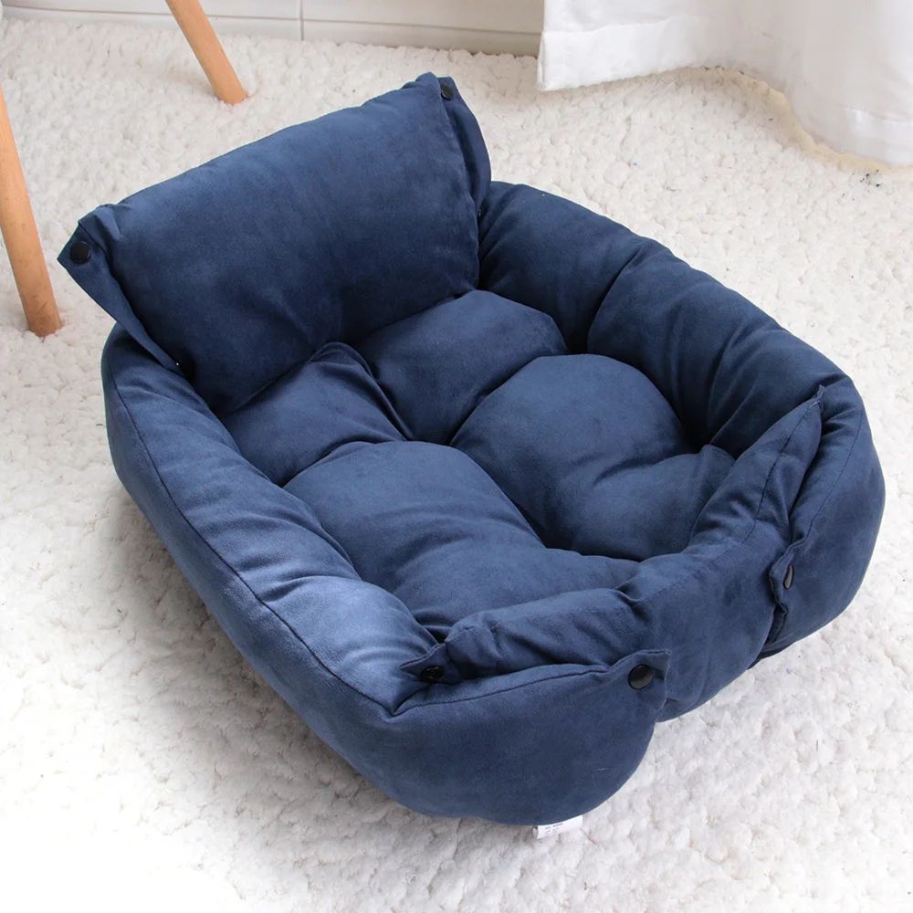 3-in-1 Multifunction Pet Bed Mat – Soft Warm Dog & Cat Sofa Cushion Nest