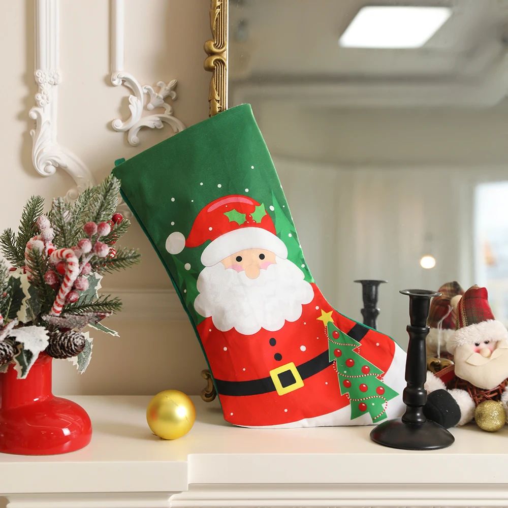 Merry Christmas Tree Decoration for Home, Decor Gift Bag, Christmas Socks Ornaments, Xmas Noel Navidad, New Year Supplie