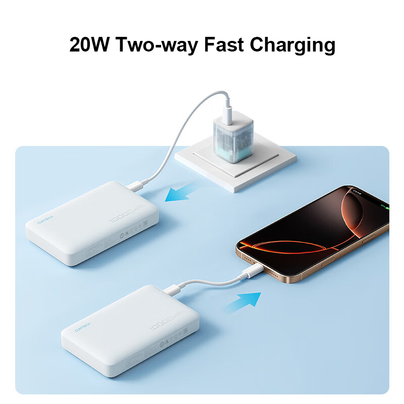 Wireless Charging Powerbank for iPhone, Magnetic Power Bank with Charging Base