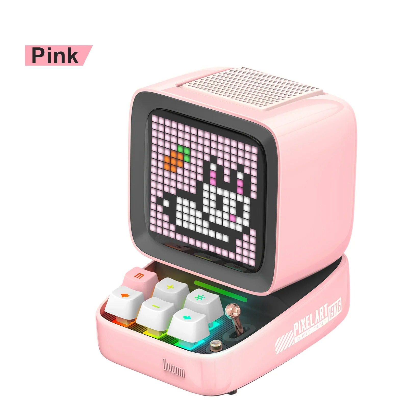 Retro Pixel Art Bluetooth Speaker with DIY LED Display and App Control