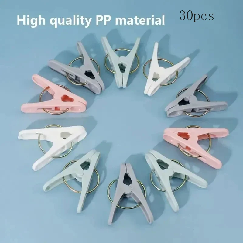 Windproof Clothespins for Air Drying Clothes, Socks, and Food Bag Sealing Clips