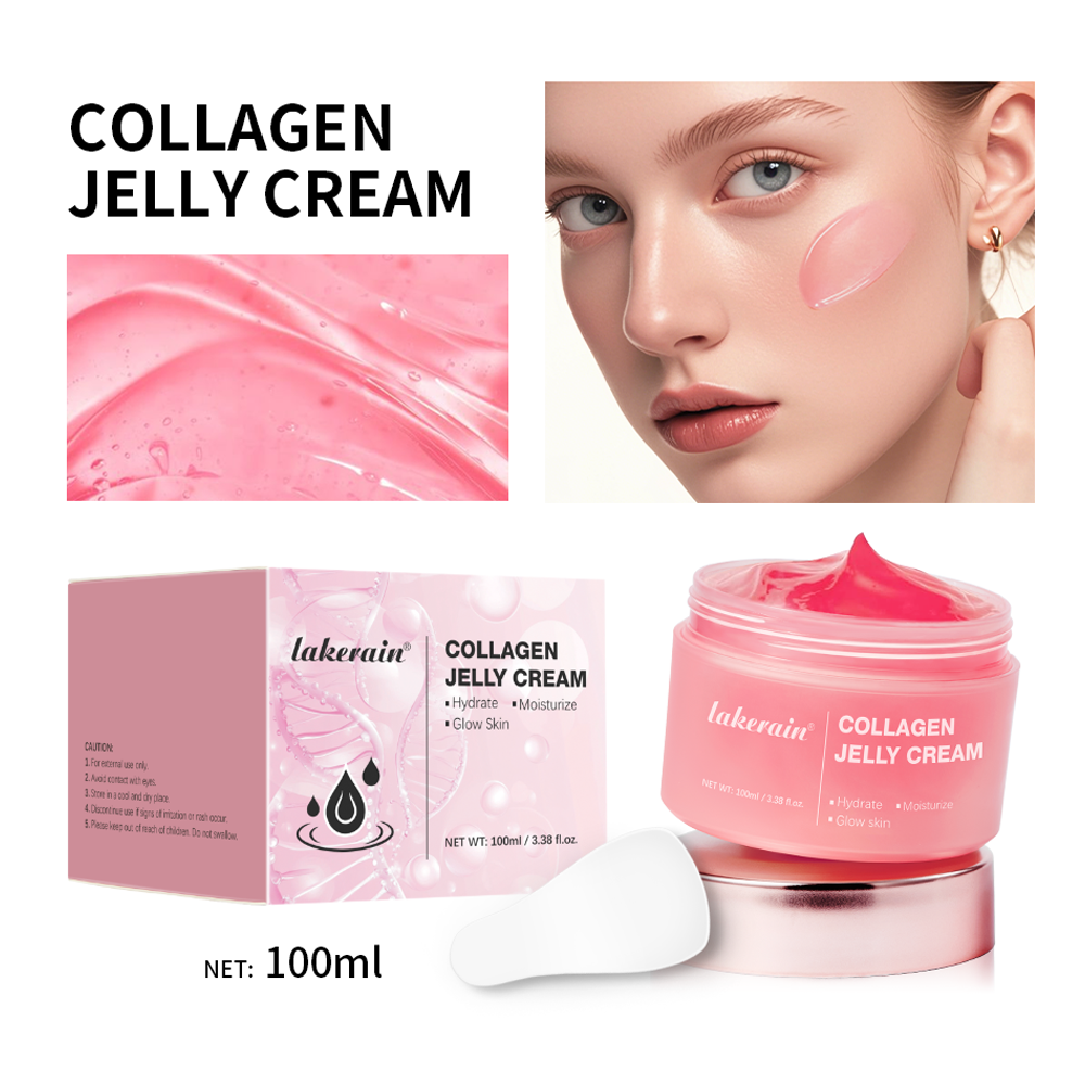 Moisturizing Collagen Jelly Cream, Niacinamide, Hydrolyzed Collagen, Tightening Soothing Anti Aging, Firmness Hydration