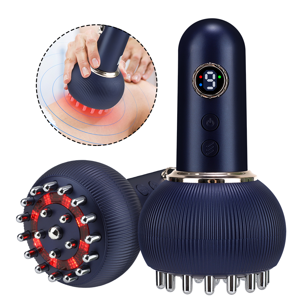 Body Shaping Guasha Massager, Wireless Fat Burner, Lymphatic Drainage, Heating Meridian Scraping Brush, Rechargeable