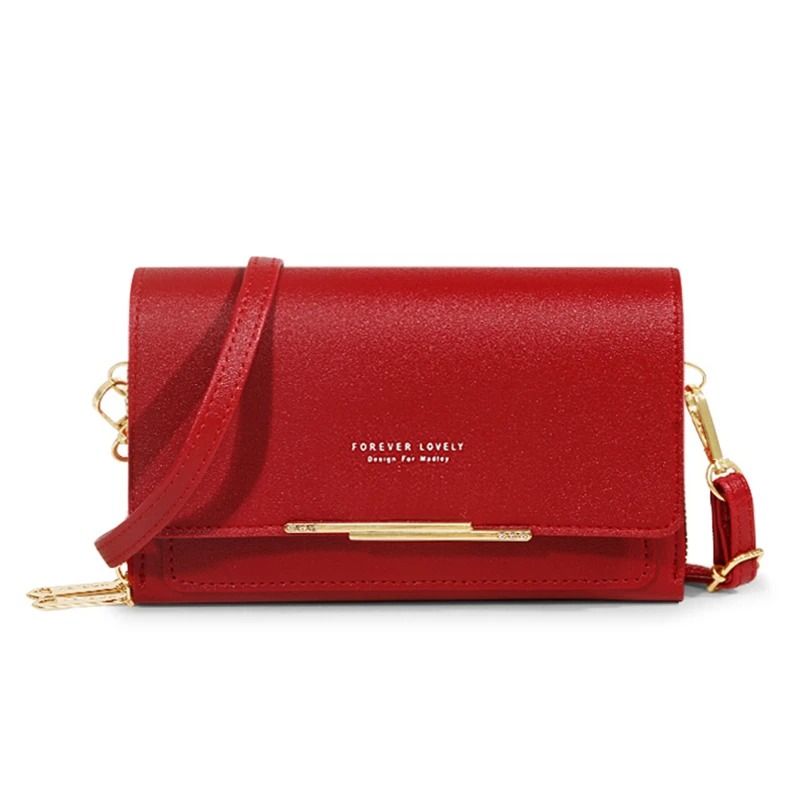 Womens Large Capacity Wallet Shoulder Bag with Phone Holder