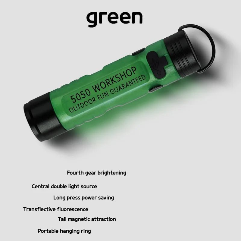 PocketGlow Mini Keychain Flashlight - Ultra-Compact Everyday Carry LED Light