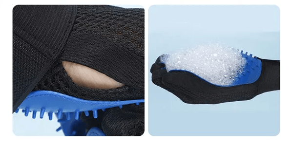 FurEase Pet Grooming Glove for Cats and Dogs – Gentle Silicone Hair Remover and Massaging Brush