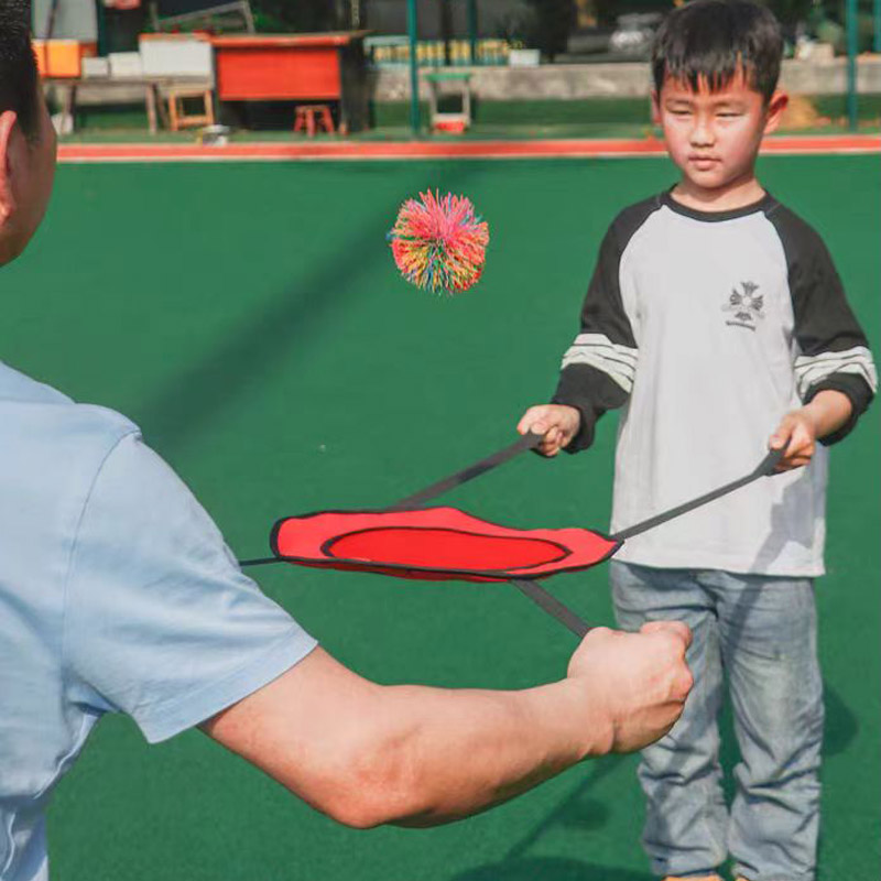 Kids Toss and Catch Ball Game Set Outdoor Fun Sensory Play Toy