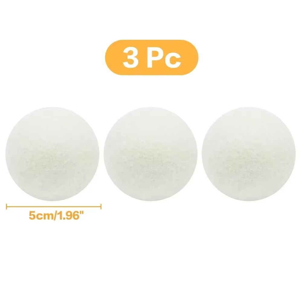 Reusable Wool Dryer Balls Natural Fabric Softener Laundry Set