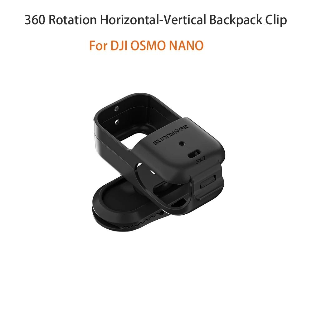 360 Degree Rotating Backpack Clip Mount for DJI Osmo Nano