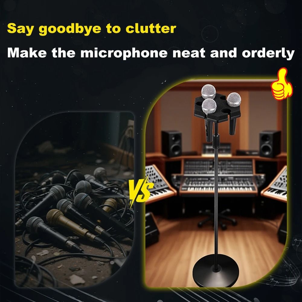 Universal Multi Microphone Holder and Organizer