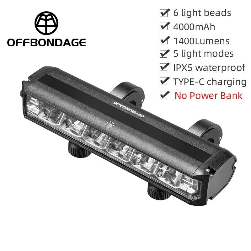 Rechargeable Waterproof Bike Light with USB Charging