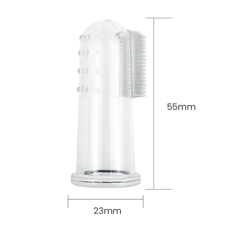 Super Soft Pet Finger Toothbrush for Dog Cat, Teddy Dog Brush for Bad Breath, Tartar & Teeth Cleaning