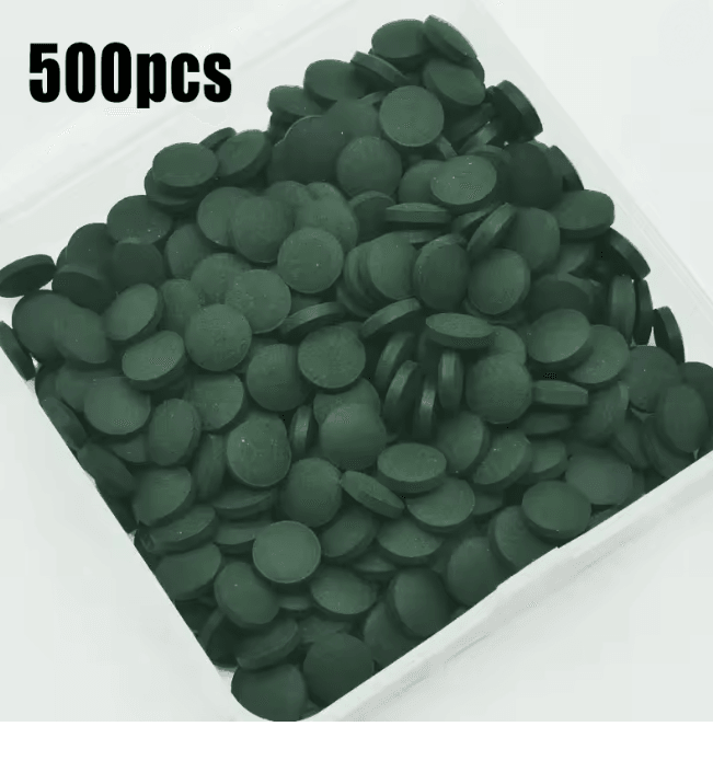 AquaVital Spirulina Fish Food Tablets for Aquarium Pets