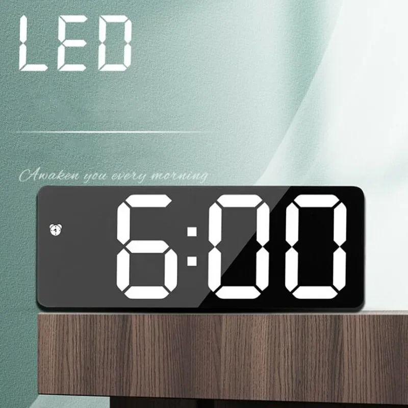 Ultra-Modern Mirror Finish LED Digital Table Clock