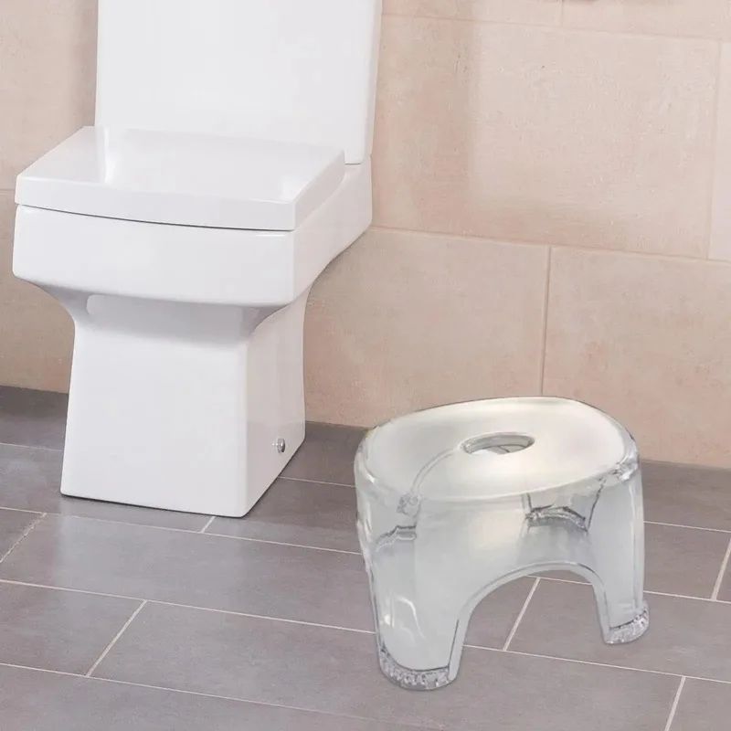 Transparent Acrylic Non-Slip Bathroom Stool