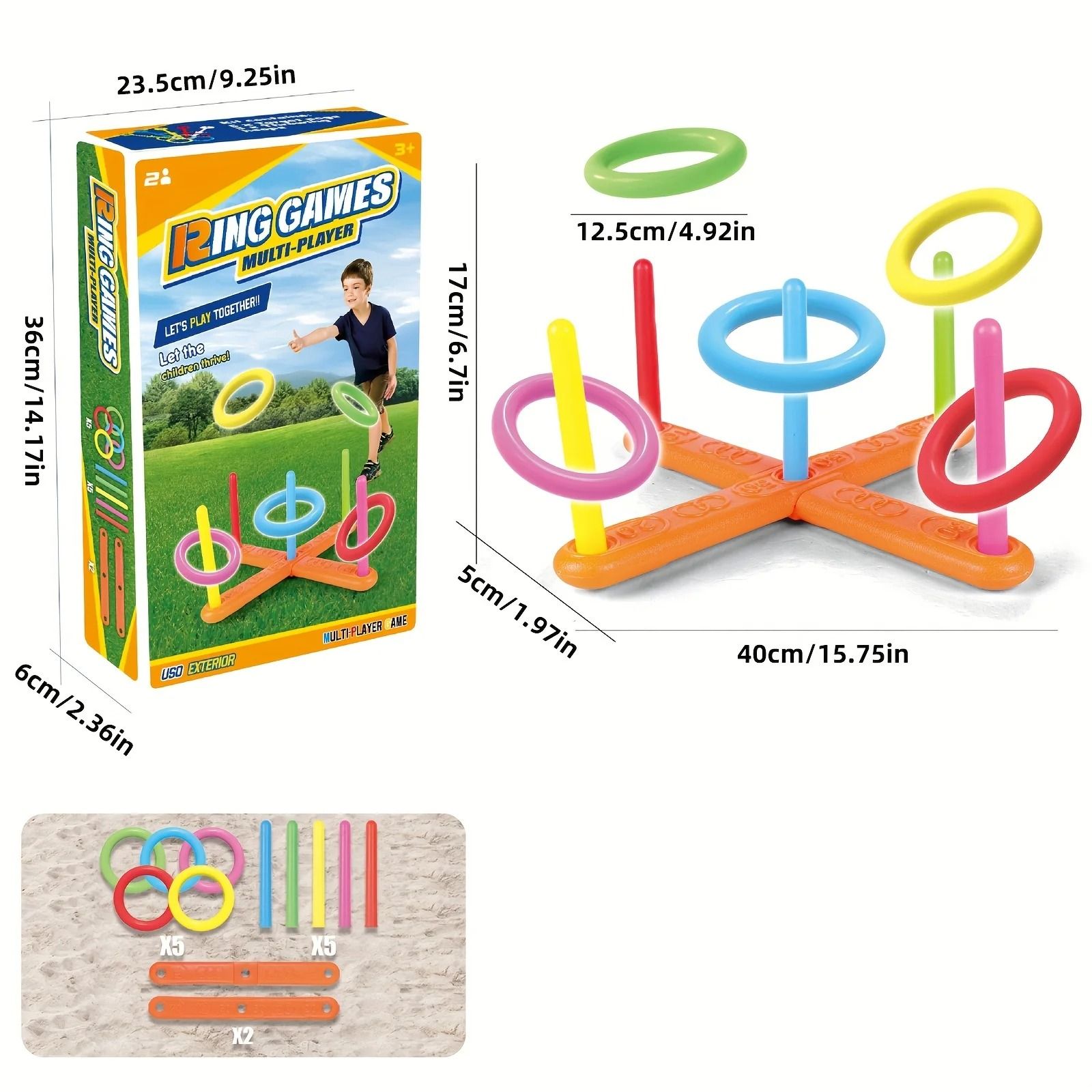 Interactive Ring Toss Training System | Professional Early Education & Pediatric Fitness Infrastructure