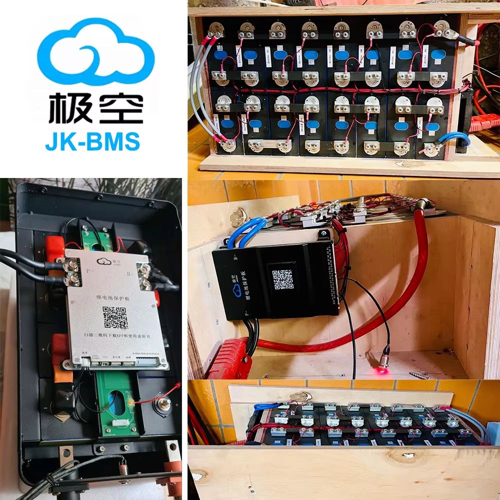JK-BMS Smart Bluetooth Active Balance Battery Management System – Li-ion, LiFePO4, LTO Battery Protection 12V–48V 200A–3