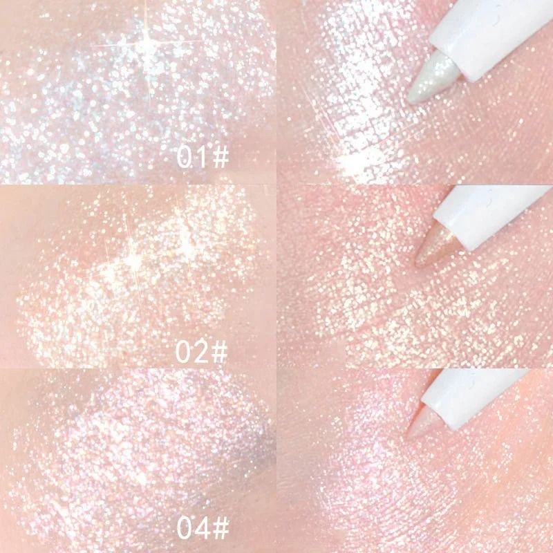 Diamond White Eyelid Highlighter Pen Glitter Eyeshadow Stick