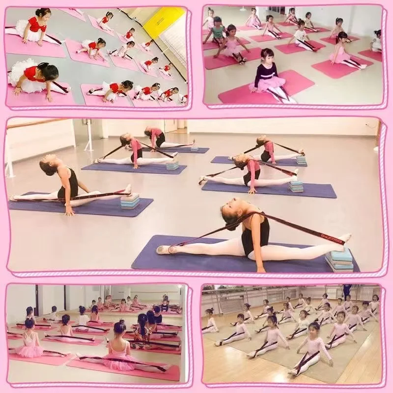 Multi Segment Belt Yoga Fitness Products, Yoga Stretch Resistance Bands Adult High Elasticity, Yoga Assisted Stretching