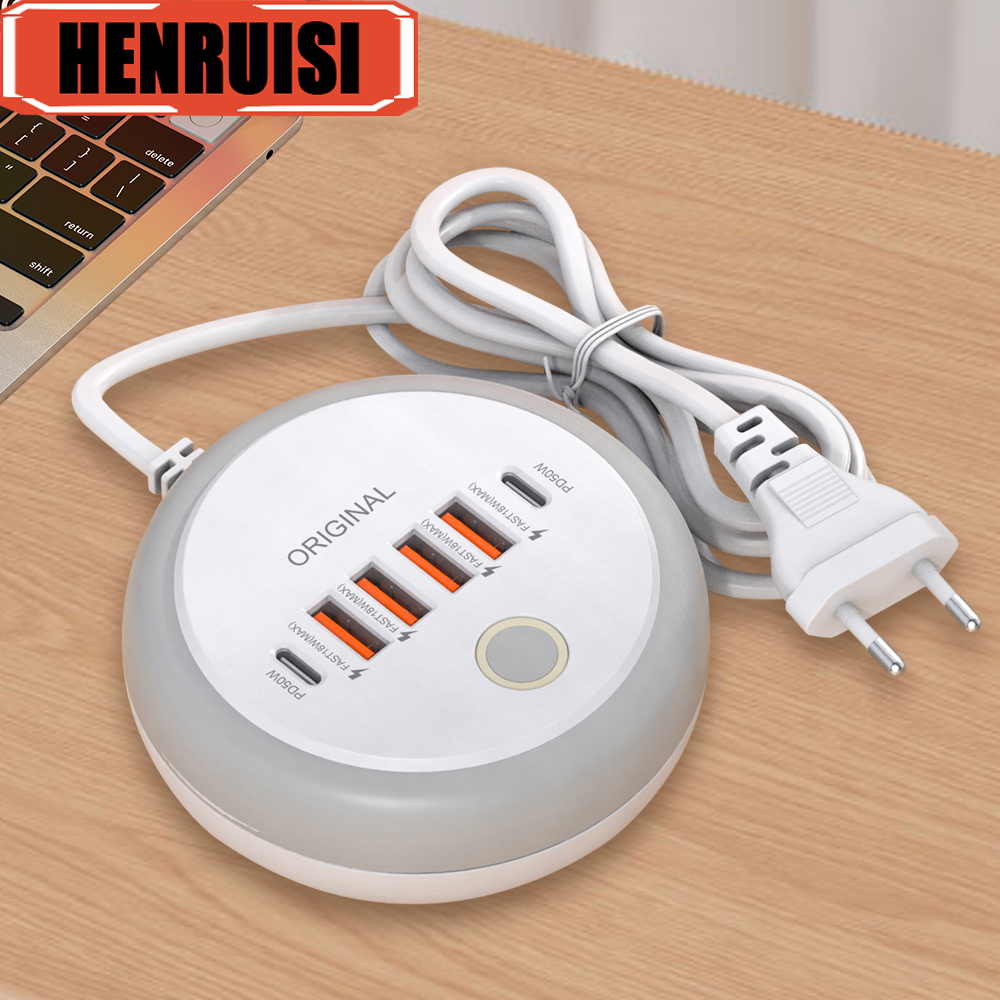 USB C Multi-Port Fast Charger Quick Charging Adapter for iPhone