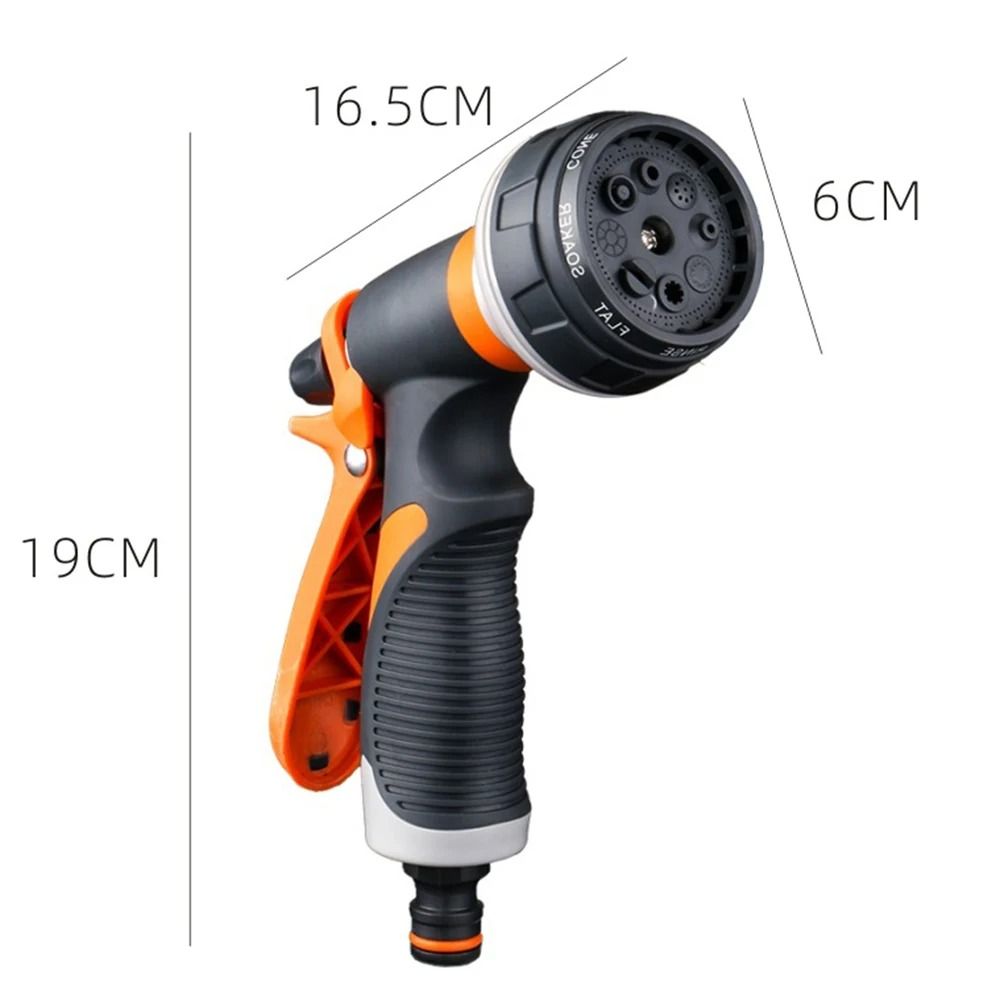 8-Mode High-Pressure Garden Watering Gun – Adjustable Irrigation Sprayer