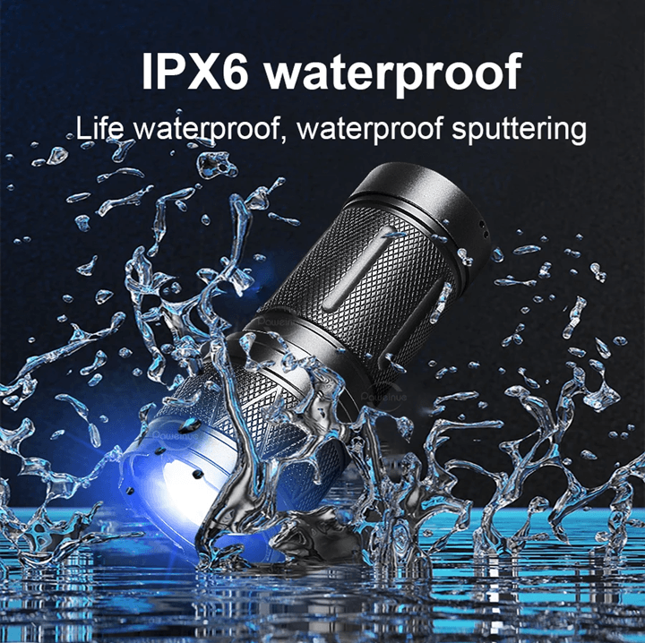 Ultra Bright LED Rechargeable Flashlight with Zoomable Beam and 50000 Lumens Power