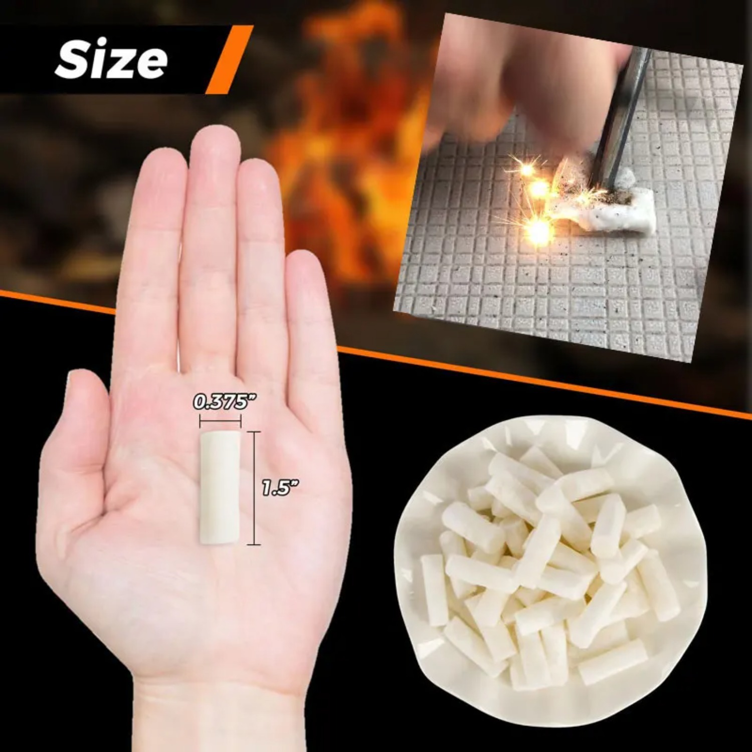 Portable Waterproof Fire Starter for Camping Survival