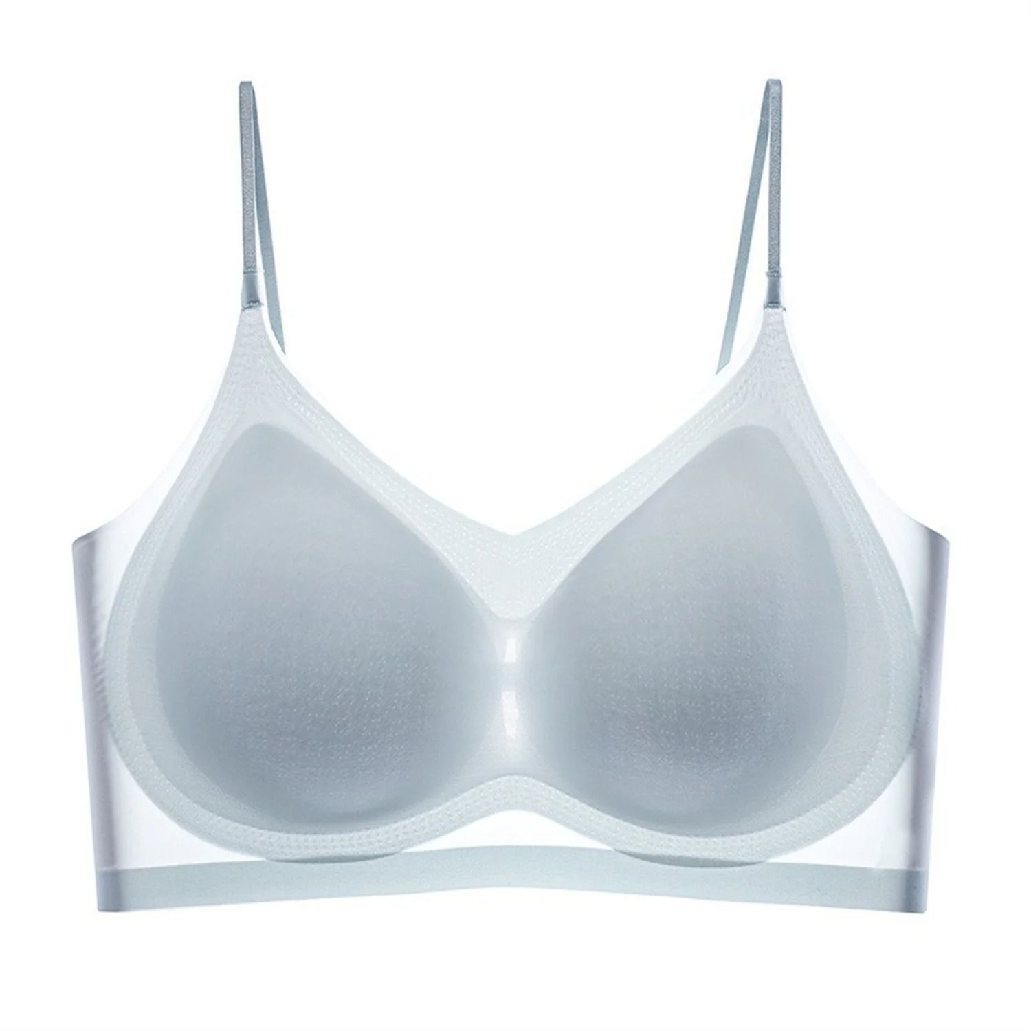 Ultra-Thin Breathable Ice Silk Halter Vest Bra