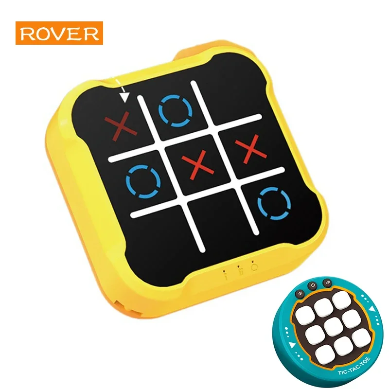 Smart Electronic Tic Tac Toe Board Game Portable Montessori Puzzle for Kids and Adults
