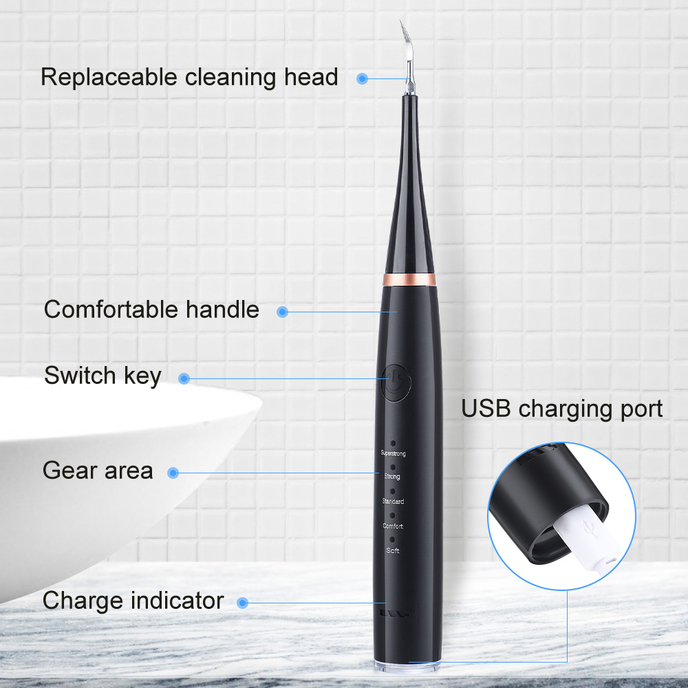 Electric Sonic Dental Scaler, Ultrasonic Tooth Cleaner for Plaque, Tartar, and Stain Removal