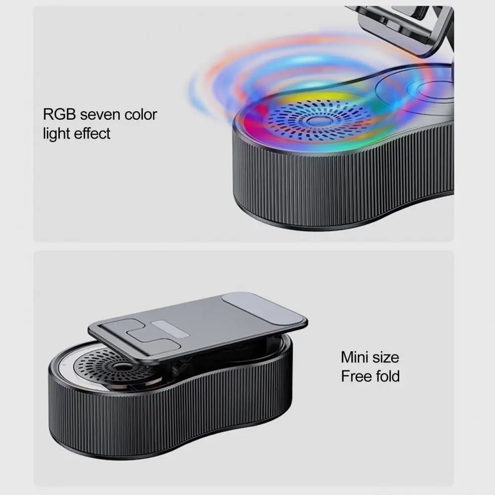 360 Rotatable Phone Stand with Bluetooth Speaker