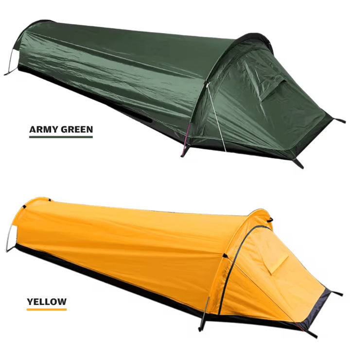 Lightweight Single Person Backpacking Tent Waterproof Portable Camping Hiking Tent for Outdoor Survival Travel