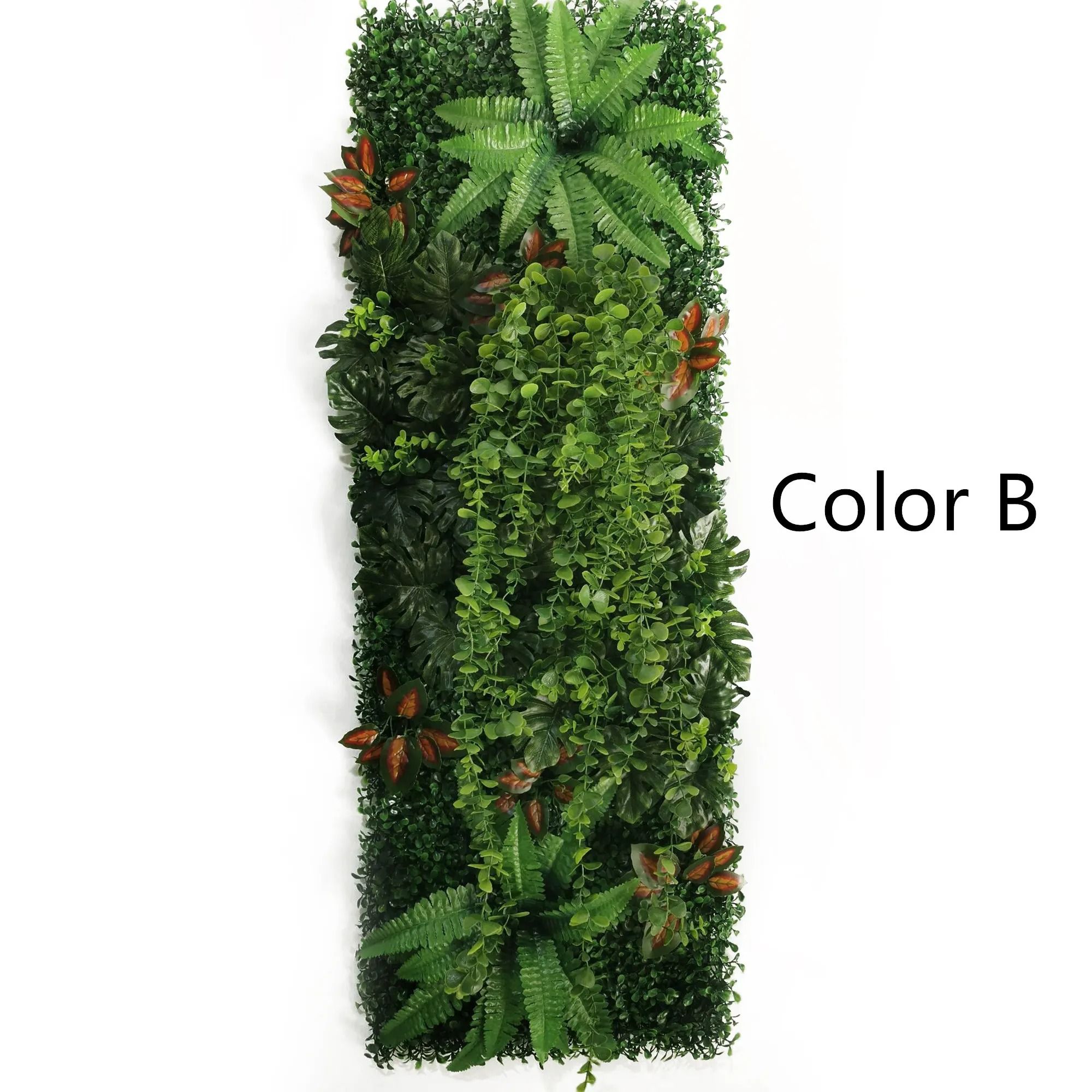 Artificial Rose Wall Panel Greenery Backdrop 15.75x47.24in Decorative Lawn Mat