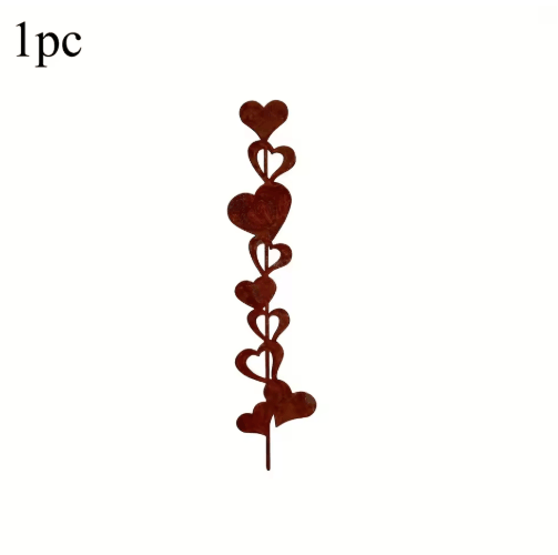 Rustic Heart-Shaped Iron Garden Stake – Metal Outdoor Decor for Garden, Patio & Yard