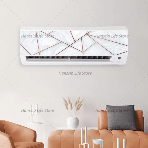 3D Geometric Air Conditioner Panel Sticker Abstract Illusion Wall Decal