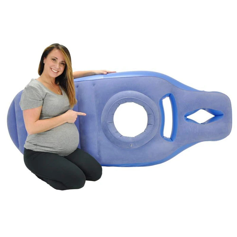 Inflatable Pregnancy Pillow Yoga Mat, Maternity Sleeping Mat, Comfortable Body Bed Pillow, Inflatable Mattress