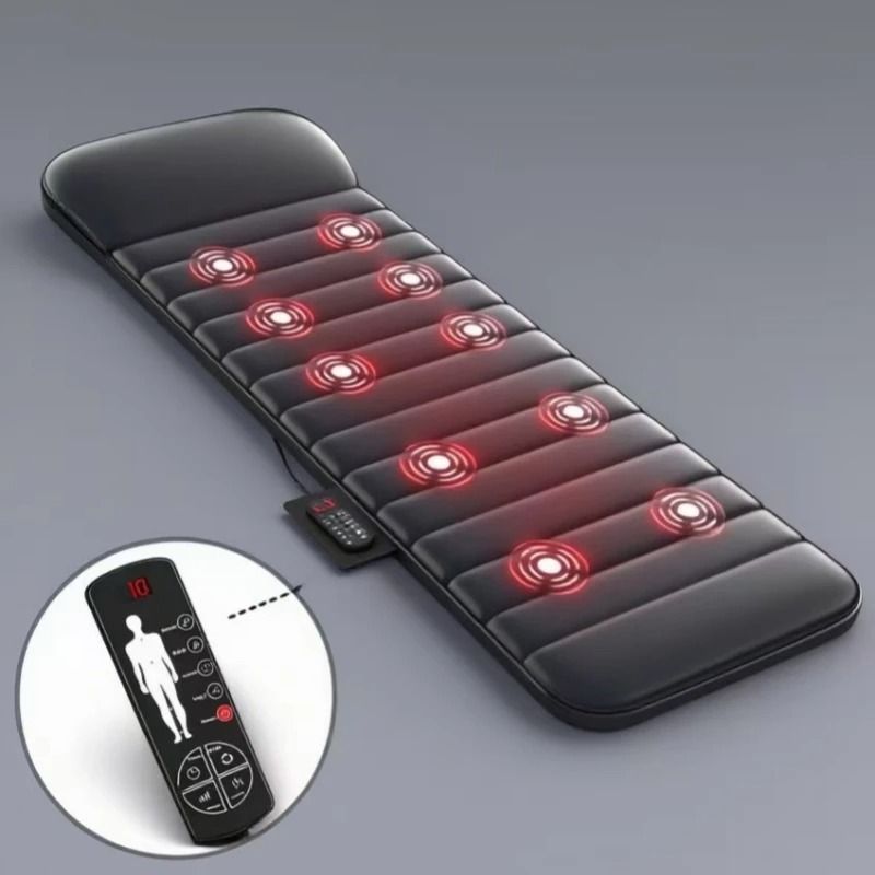 Electric Massage Mattress Full Body with Heating and Vibration Control