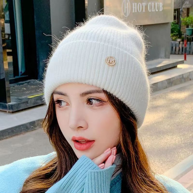 Women's Winter Windproof Layered Knitted Beanie Hat
