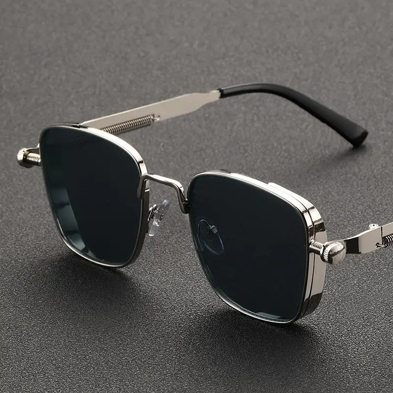 Polarized Metal Punk Sunglasses for Men UV Protection & High-Quality Fashion Trend
