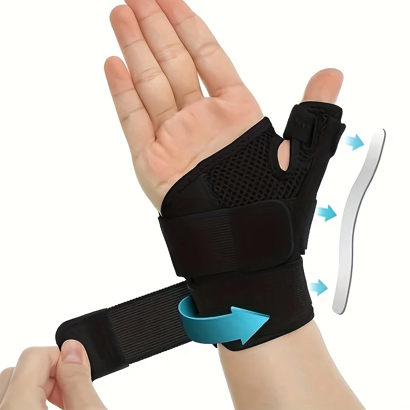 Thumb Support Wrist Brace, Stabilizing Thumb Splint for Men and Women, Hand & Wrist Brace Fits Either Hand
