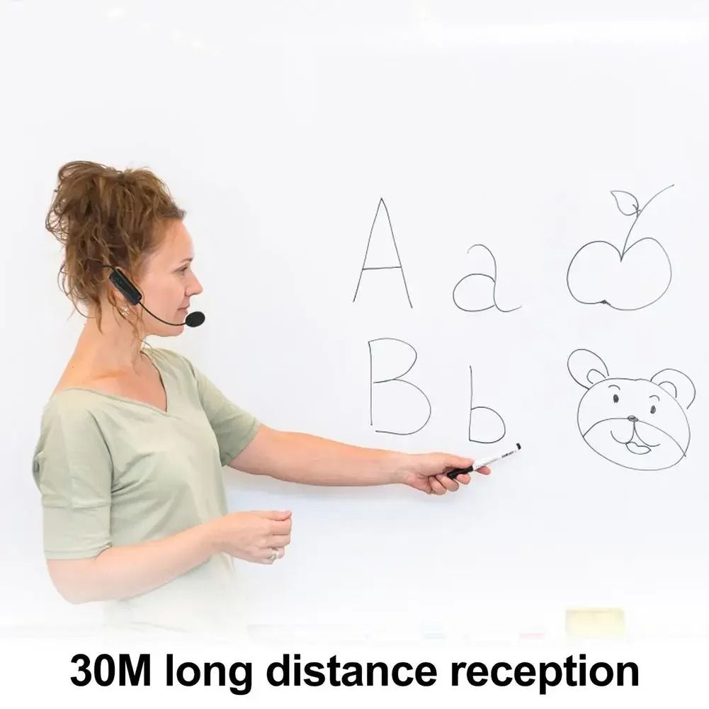 2.4G Wireless Headset Microphone with Transmitter and Receiver