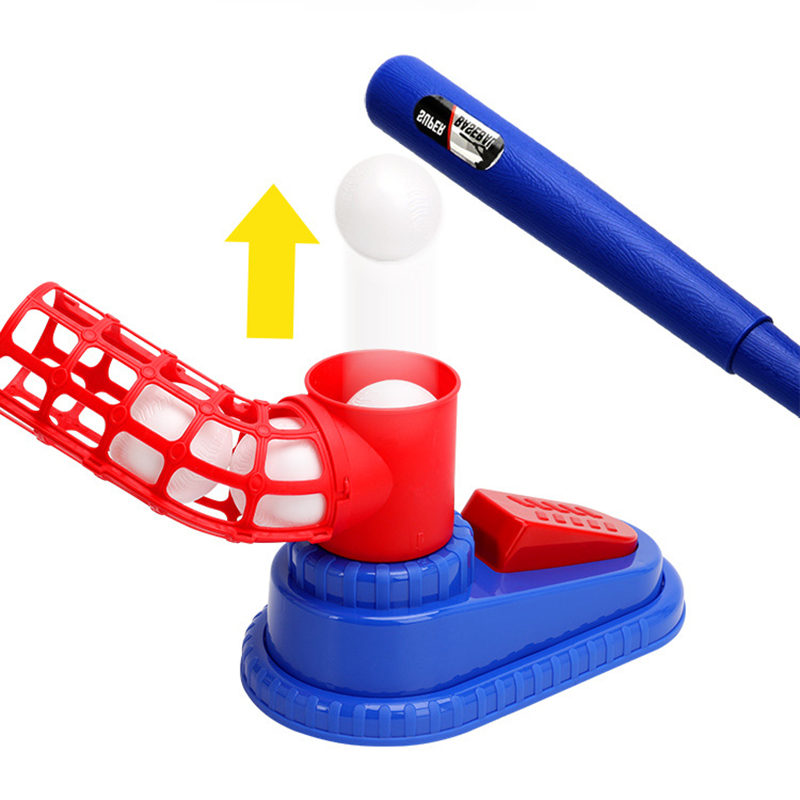 Kids Pitching Machine Automatic Baseball Batting Practice Set for Backyard Play