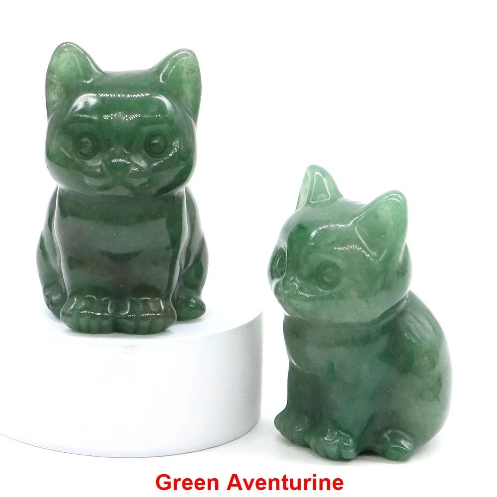 Amethyst Crystal Cat Statue
