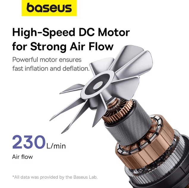 Baseus Mini Wireless Air Pump – Portable Inflator for Air Mattresses, Swim Rings & Camping Gear