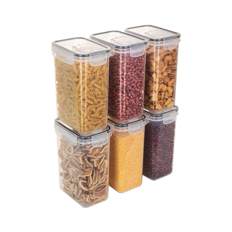 67.63 fl oz Airtight Cereal Storage Container – Moisture & Insect-Proof Transparent Rice & Food Storage Box