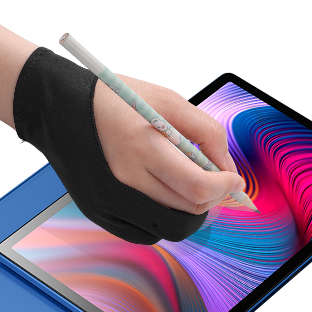 Two Finger Drawing Glove with Palm Rejection for Apple iPad, Capacitive Tablets & Graphic Drawing Pads, Left/Right Hand