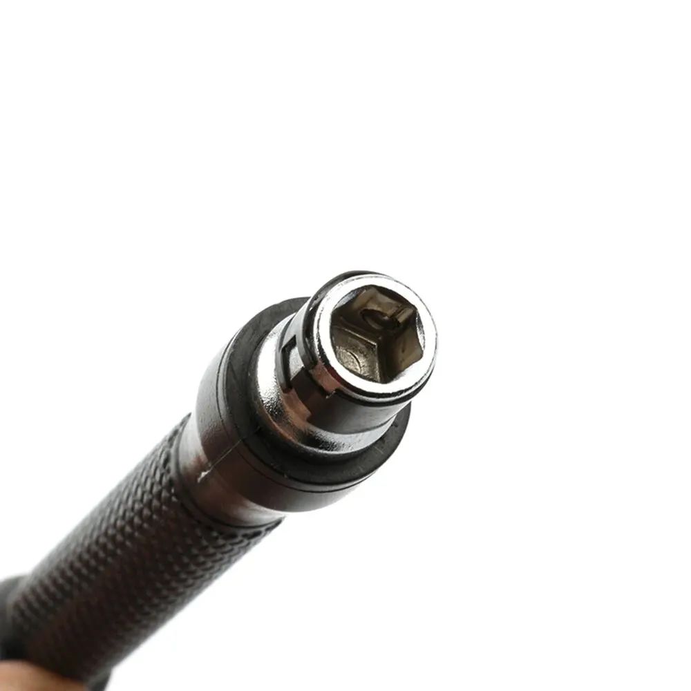 90° L-Shaped 1/4 Inches Hex Screwdriver Bit Set | Double Head Handle 6.35mm Right Angle Wrench + 10pcs Bits & Tape