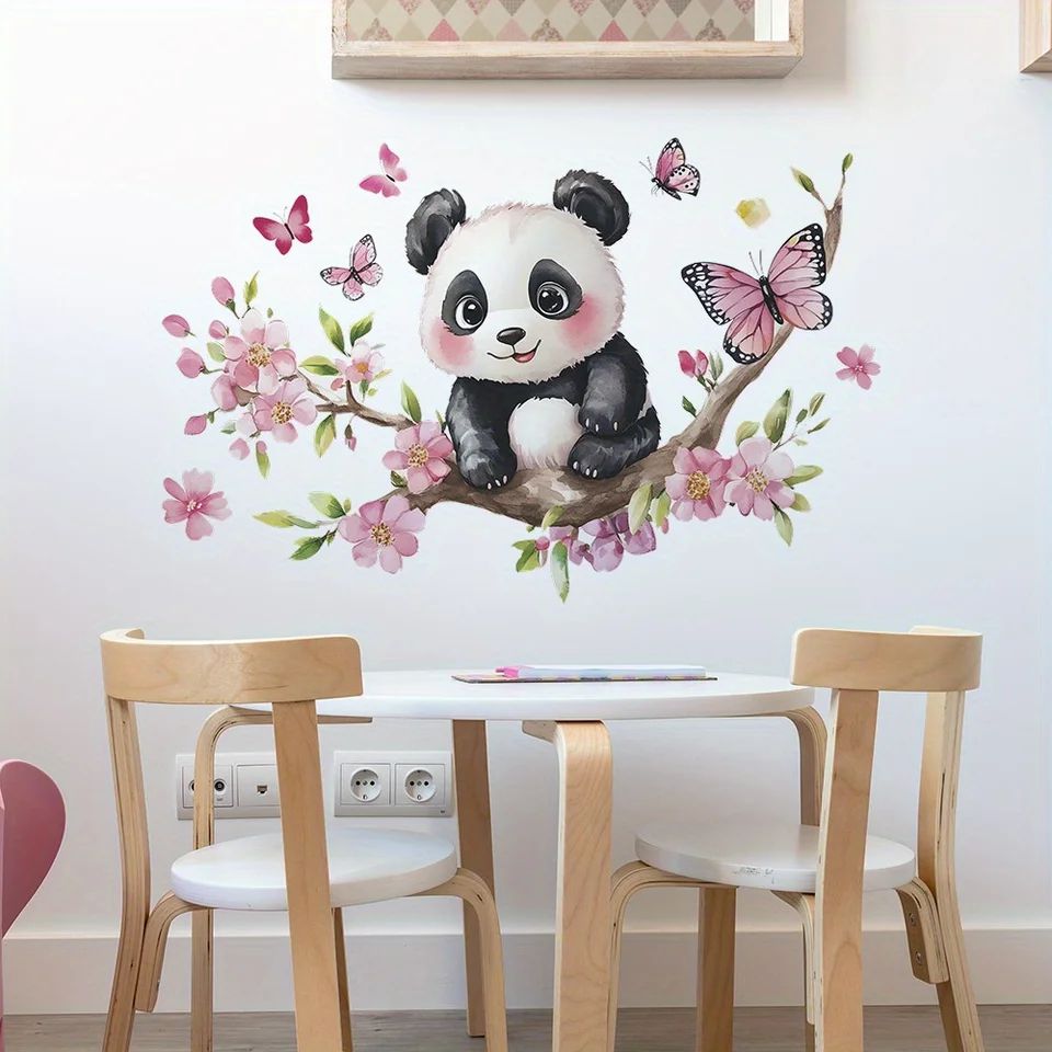 Panda Blossom Wall Sticker