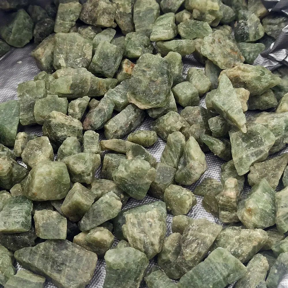 100g Natural Green Apatite Raw Stone – Rough Crystal for Reiki & Home Decor